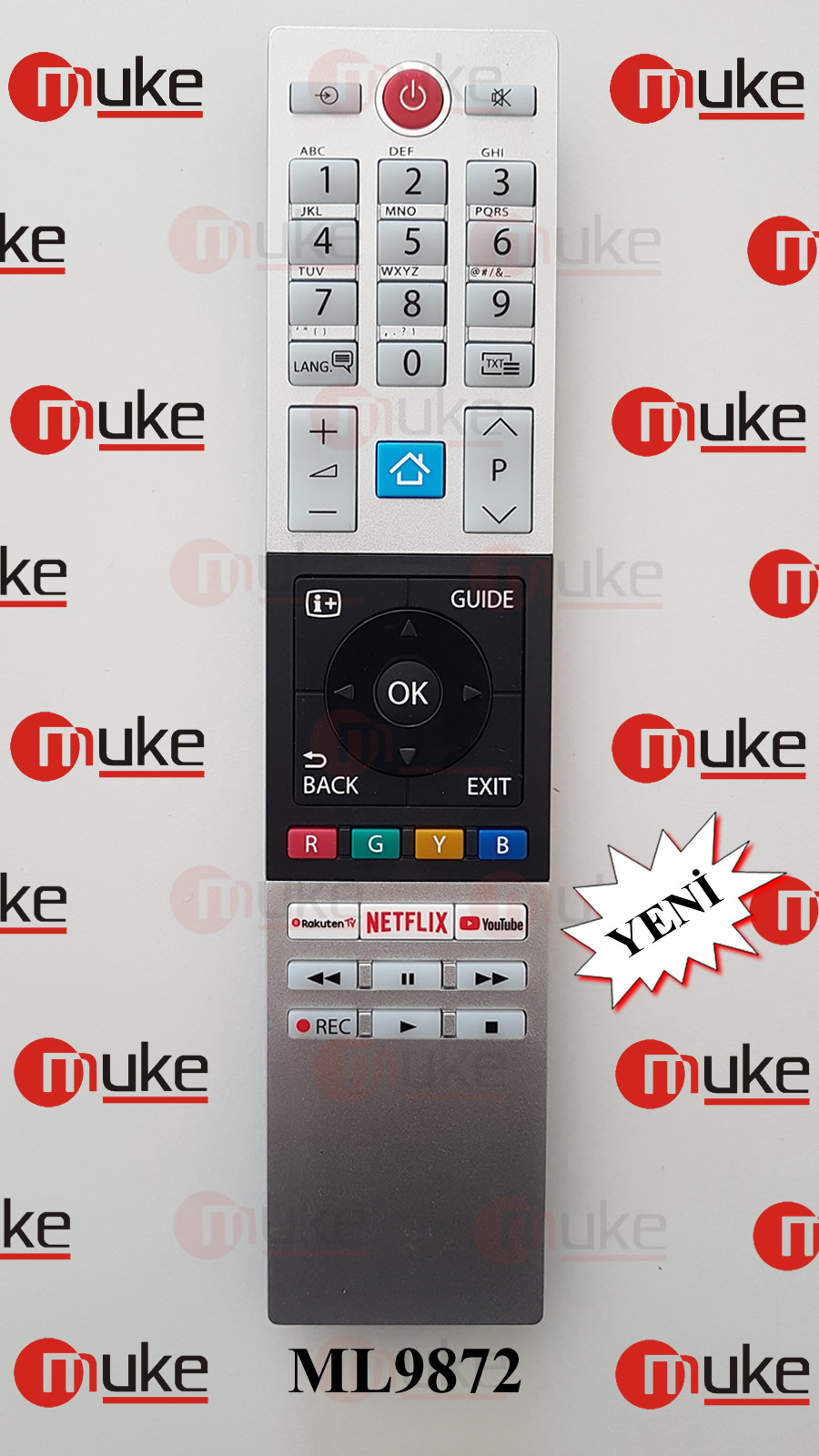 TOSHIBA LCD CT-8528 NETFİLX YOU TUBE  LED TV KUMANDA