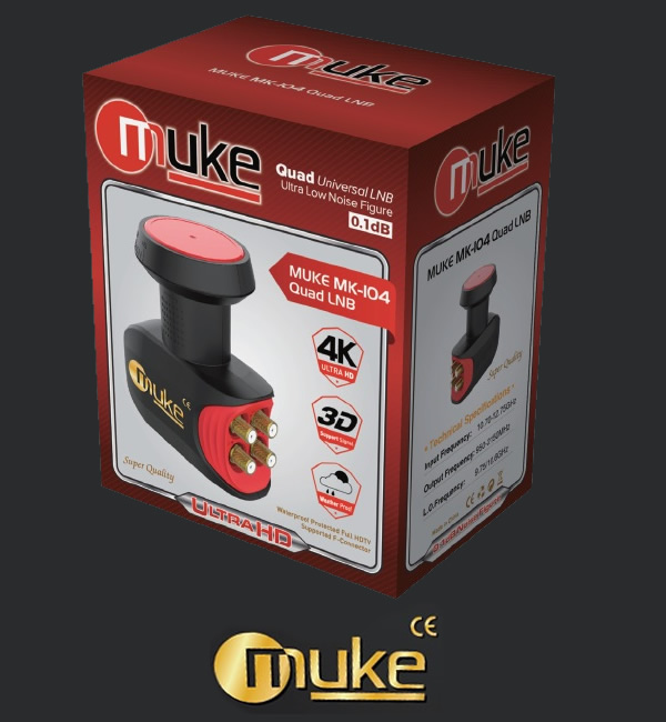 MUKE MK104 QUAD PLATINUM 4'lü LNB