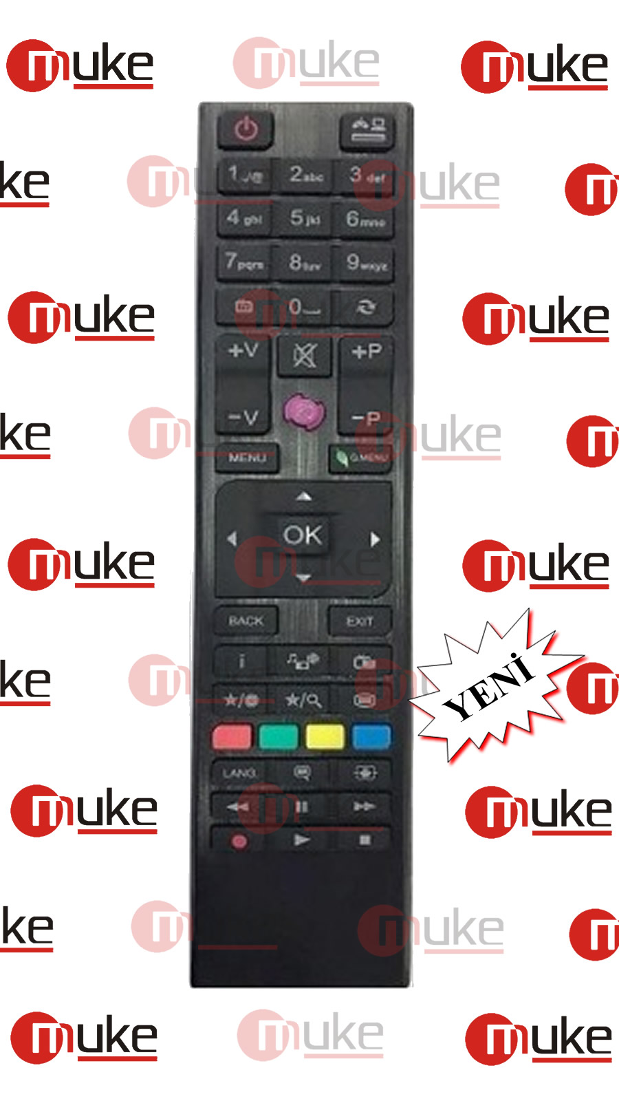 VESTEL REGAL LED TV KUMANDA MOR TUŞLU 