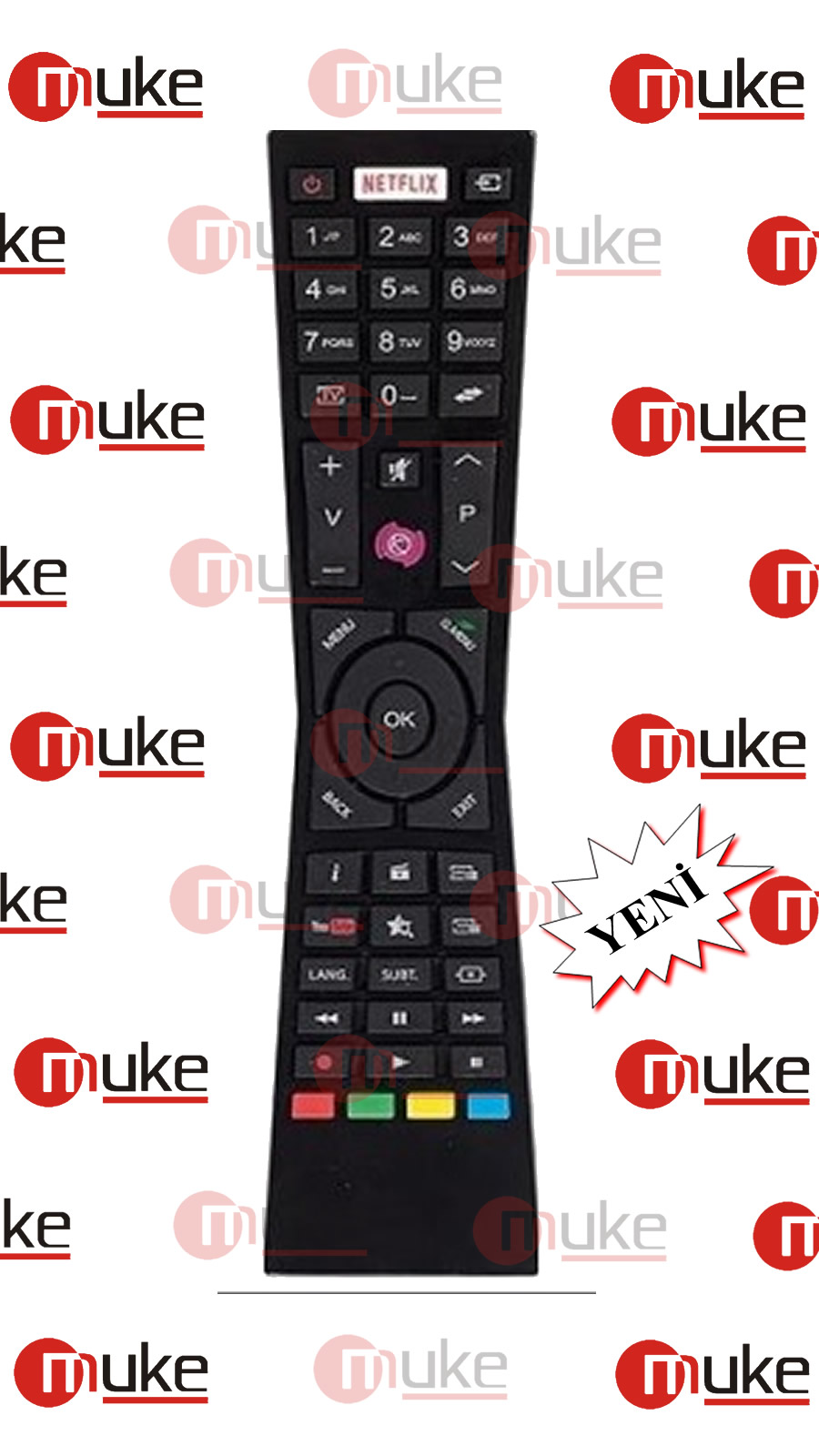 VESTEL REGAL LED TV KUMANDA NETFLİX MOR TUŞLU