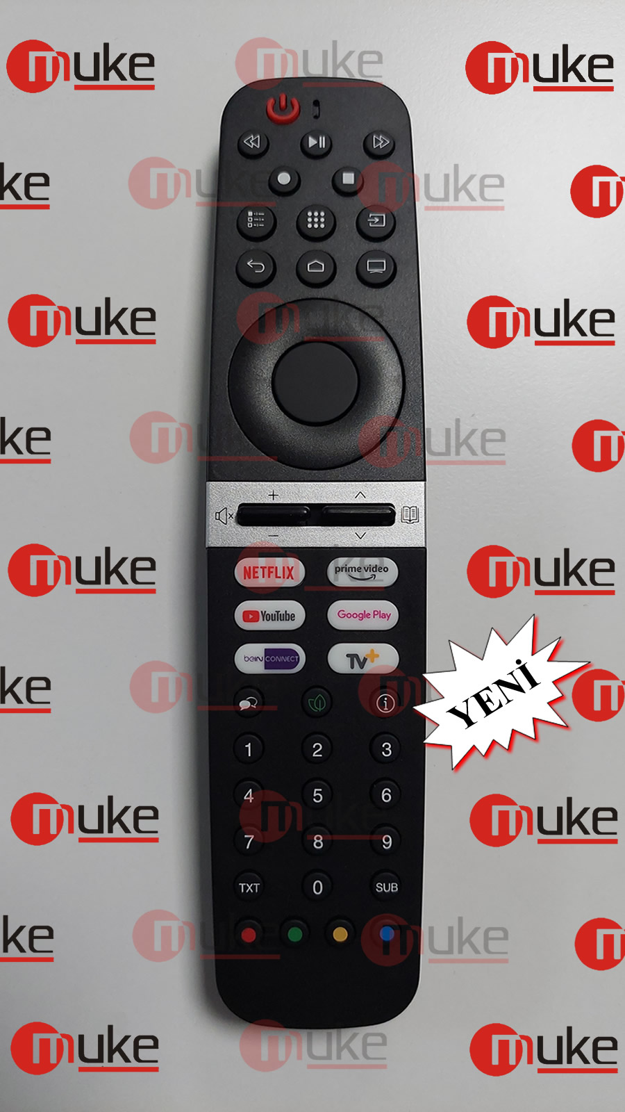 Arçelik-Beko-Grundıg Android LedTv Kumandası-Netflix tuşlu RM-L1812 ses komutsuz