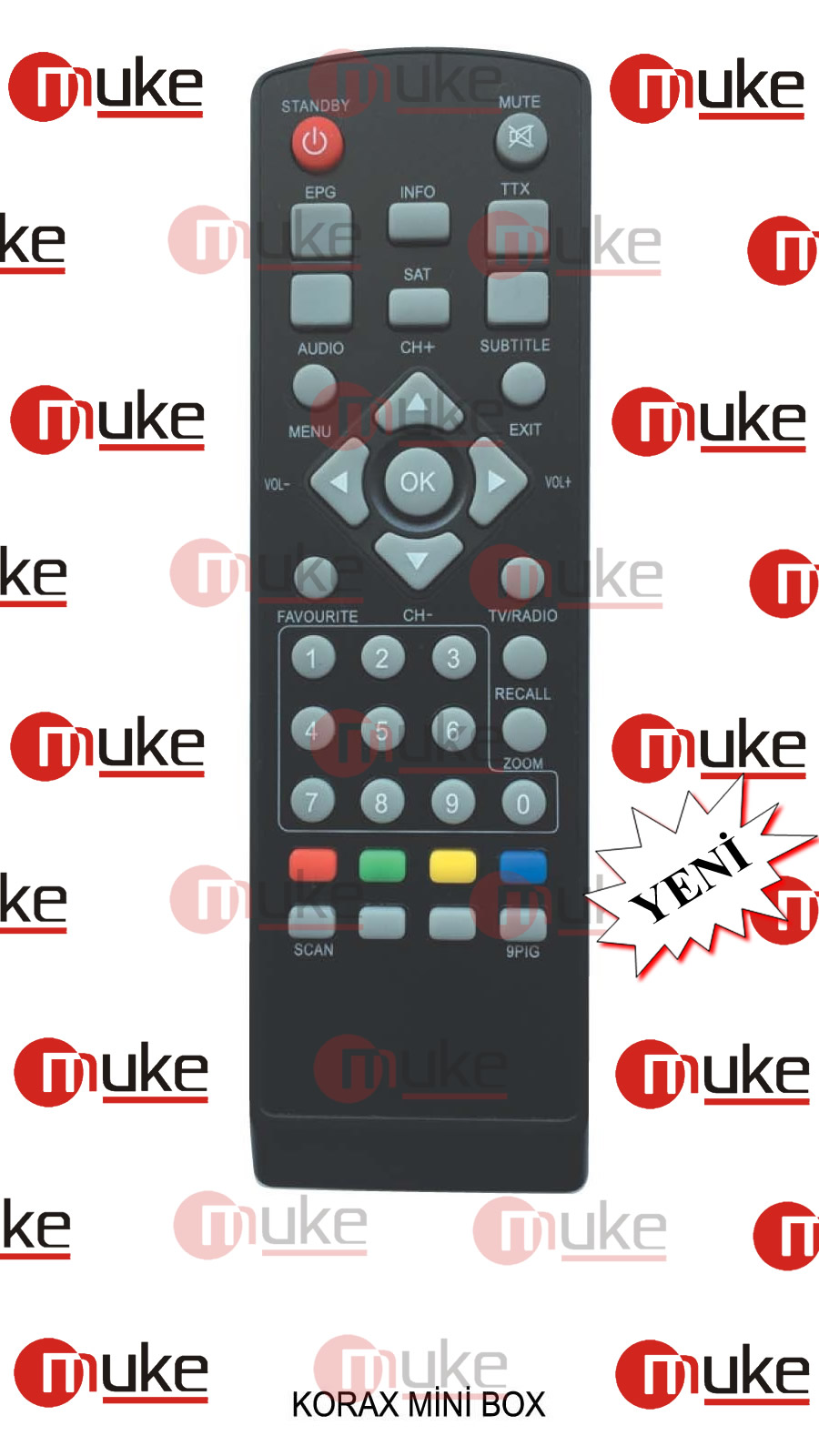 UYDU KUMANDASI KORAX MINI BOX UYDU KUMANDASI