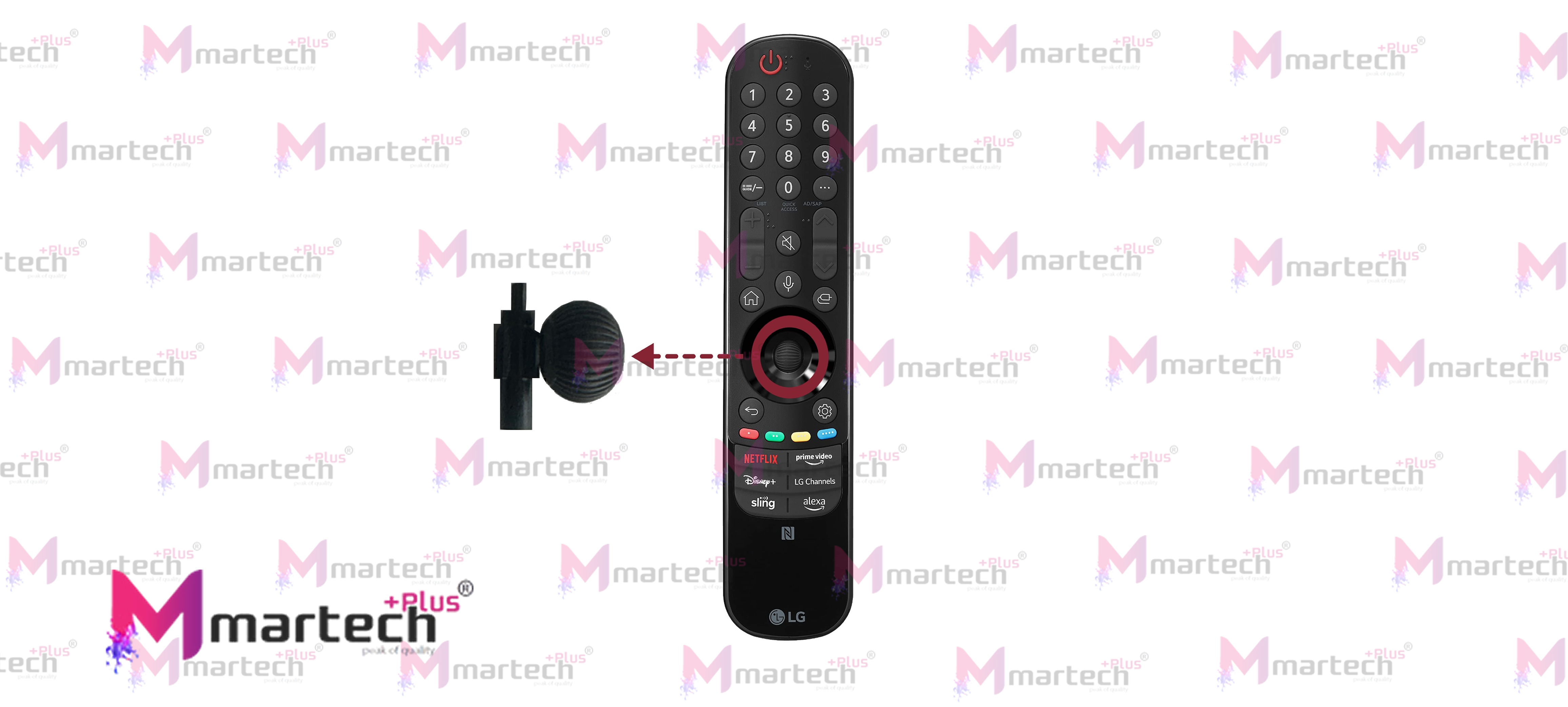  LG  Sihirli Kumanda Orginal Yedek  Parça Joystick Tekerlek Orta Tuş